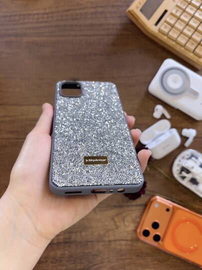 Samsung A06 Uyumlu Kadife İç Yüzey Tasarımlı Taşlı Işıltılı Parlak Pırlanta Kılıf Dia Plus - 16