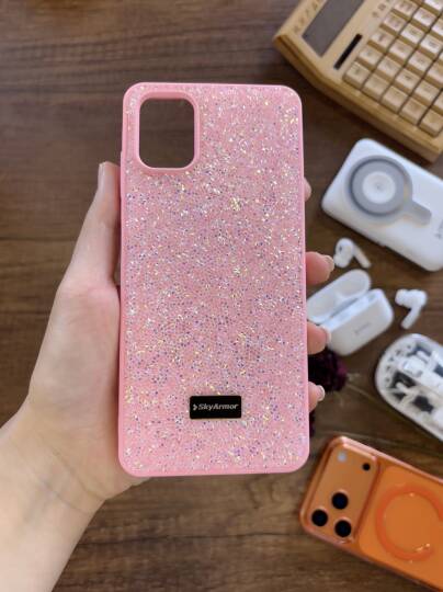 Samsung A06 Uyumlu Kadife İç Yüzey Tasarımlı Taşlı Işıltılı Parlak Pırlanta Kılıf Dia Plus - 33