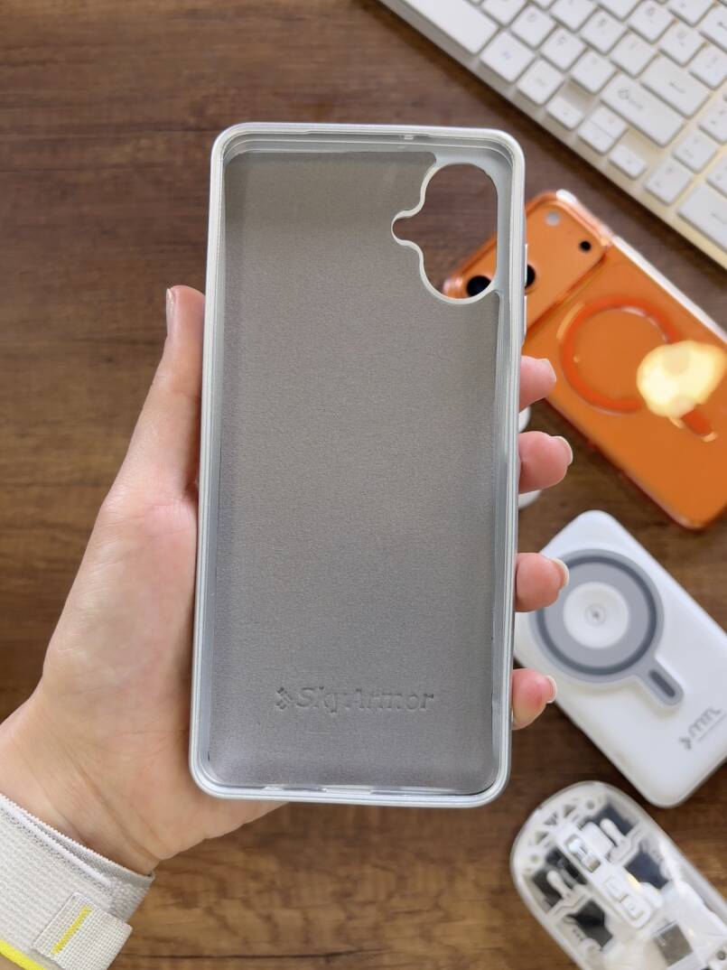 Samsung A07 / A08 Uyumlu Kadife İç Yüzey Tasarımlı Taşlı Işıltılı Parlak Pırlanta Kılıf Dia Plus - 19