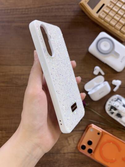 Samsung A16 Uyumlu Kadife İç Yüzey Tasarımlı Taşlı Işıltılı Parlak Pırlanta Kılıf Dia Plus - 5