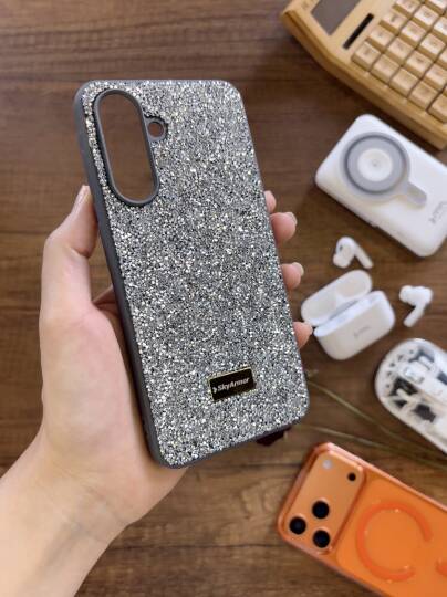Samsung A16 Uyumlu Kadife İç Yüzey Tasarımlı Taşlı Işıltılı Parlak Pırlanta Kılıf Dia Plus - 18