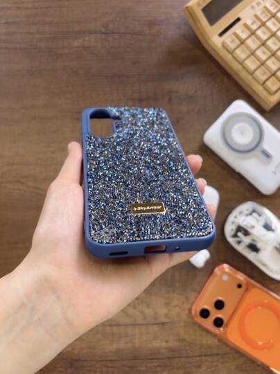 Samsung A17 Uyumlu Kadife İç Yüzey Tasarımlı Taşlı Işıltılı Parlak Pırlanta Kılıf Dia Plus - 23