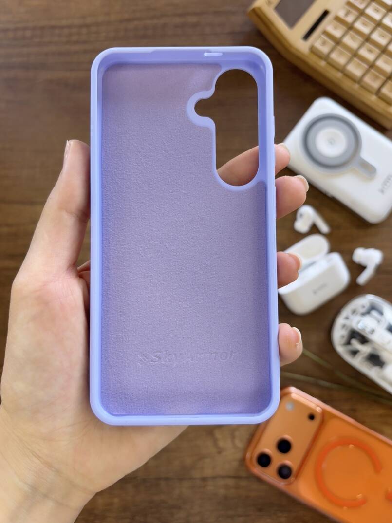 Samsung A35 Uyumlu Kadife İç Yüzey Tasarımlı Taşlı Işıltılı Parlak Pırlanta Kılıf Dia Plus - 20