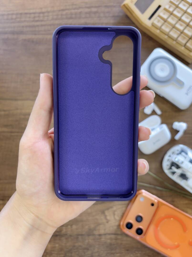 Samsung A35 Uyumlu Kadife İç Yüzey Tasarımlı Taşlı Işıltılı Parlak Pırlanta Kılıf Dia Plus - 26