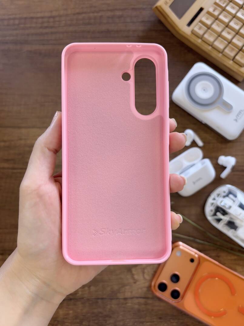 Samsung A56 Uyumlu Kadife İç Yüzey Tasarımlı Taşlı Işıltılı Parlak Pırlanta Kılıf Dia Plus - 32