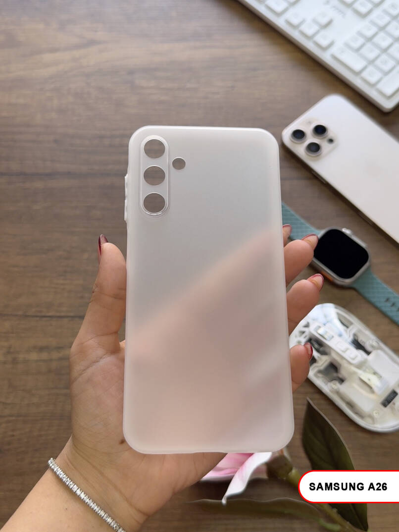 Samsung Galaxy A06 Uyumlu Süper İnce Mat Ultra Thin Silikon Kılıf - 1
