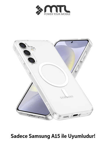 Samsung Galaxy A15 Şeffaf Magsafe Kılıf MTL SAFE