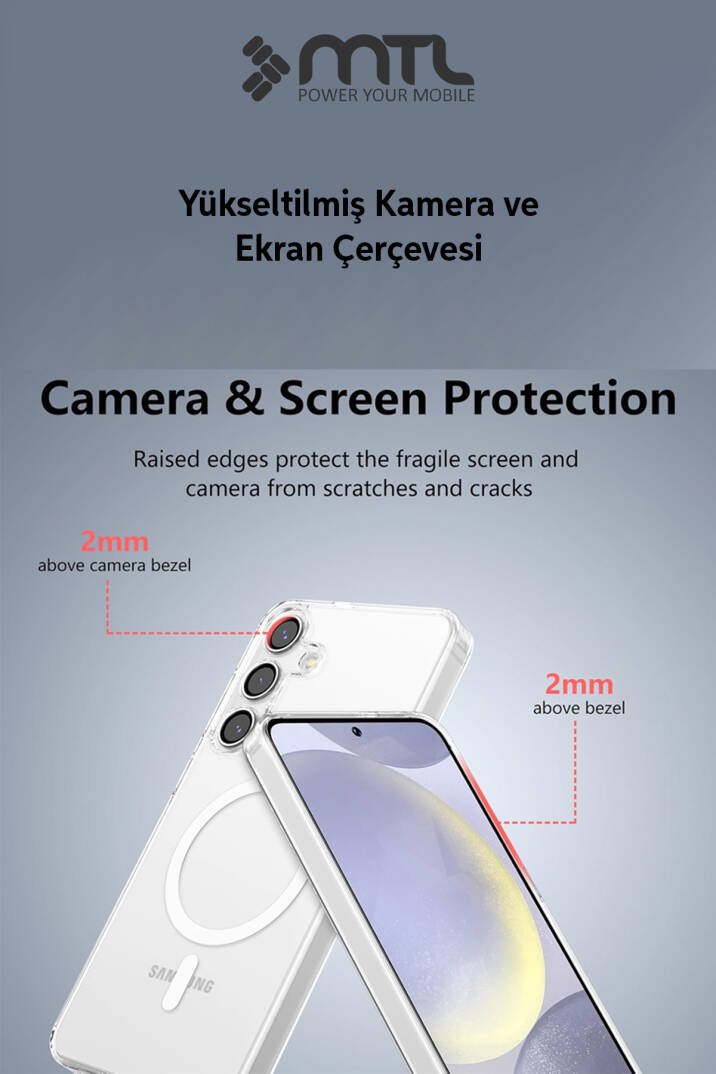 Samsung Galaxy A15 Şeffaf Magsafe Kılıf MTL SAFE - 3