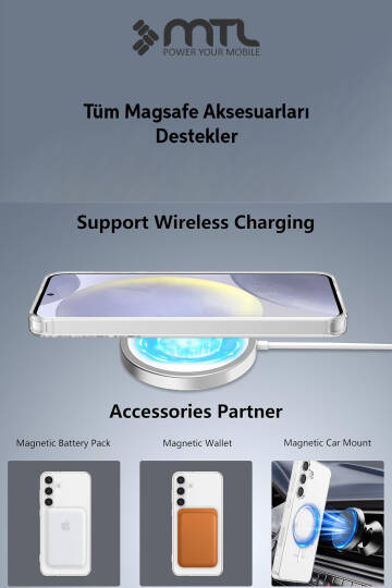Samsung Galaxy A15 Şeffaf Magsafe Kılıf MTL SAFE - 4