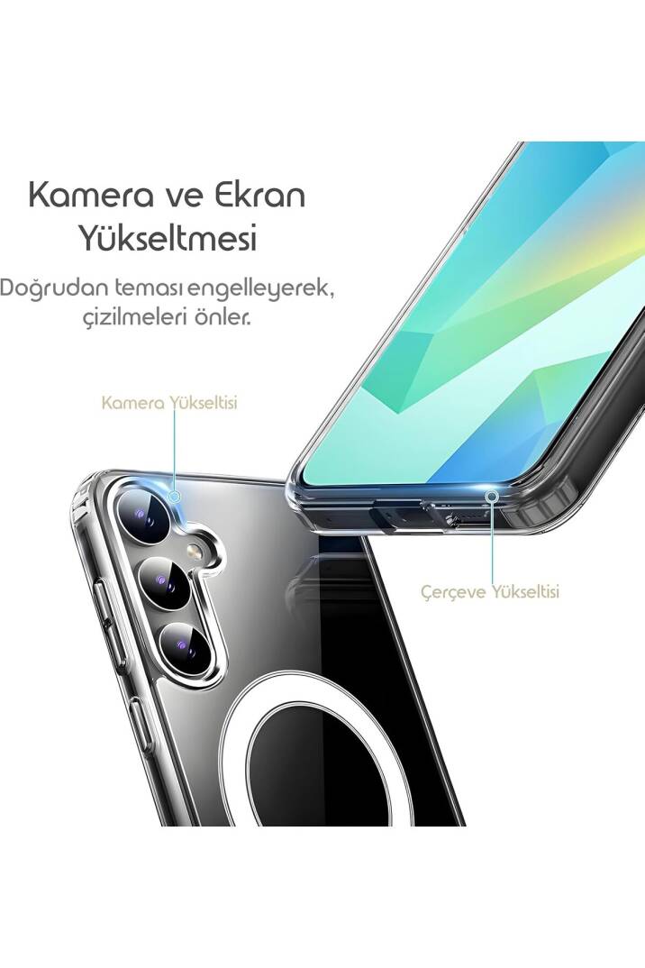 Samsung Galaxy A16 Şeffaf Magsafe Kılıf MTL SAFE - 5