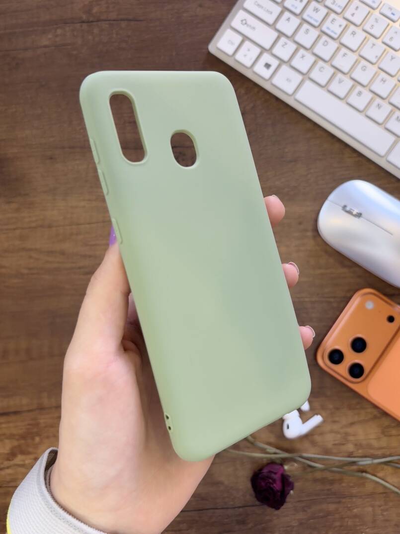 Samsung Galaxy A20 / A30 Uyumlu Kamera Korumalı Darbeye Dayanıklı Renk Atmayan Fab Silikon Kılıf - 34