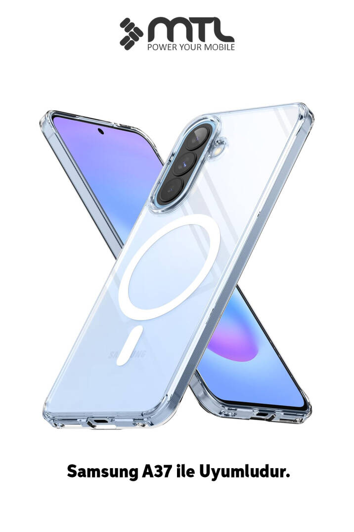 Samsung Galaxy A37 Şeffaf Magsafe Kılıf MTL SAFE - 1