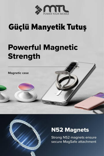 Samsung Galaxy A37 Şeffaf Magsafe Kılıf MTL SAFE - 3