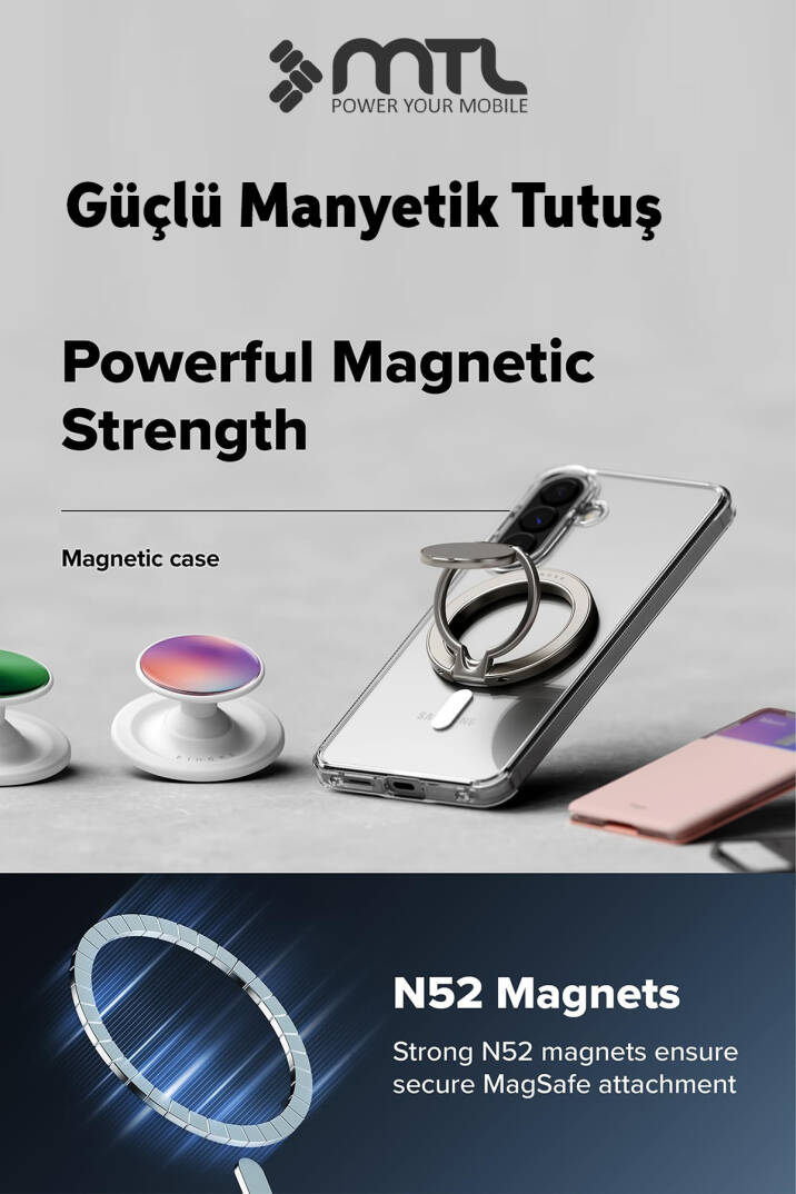 Samsung Galaxy A37 Şeffaf Magsafe Kılıf MTL SAFE - 3