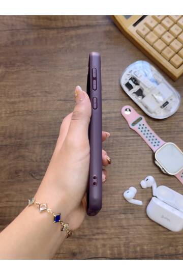 Samsung Galaxy A70 Uyumlu Premium Deri Dokulu Darbelere Karşı Dayanıklı Nazal Silikon Kılıf - 22