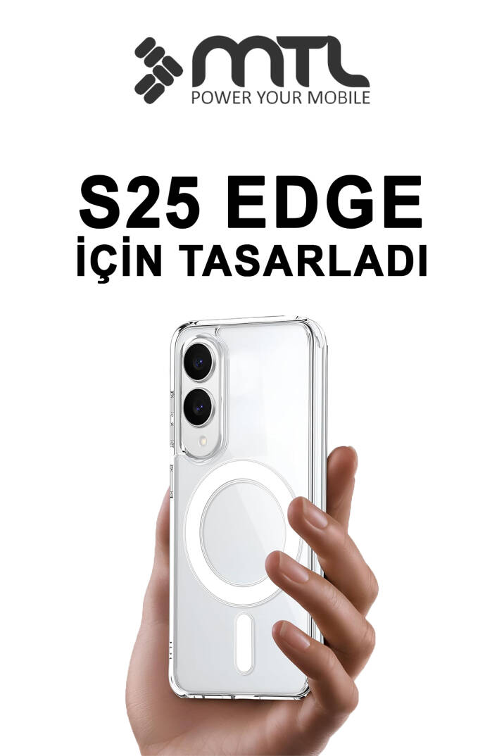 Samsung Galaxy S25 Edge Uyumlu Şeffaf Magsafe Kılıf MTL SAFE - 2