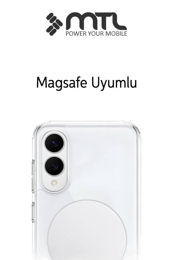 Samsung Galaxy S25 Edge Uyumlu Şeffaf Magsafe Kılıf MTL SAFE - 5