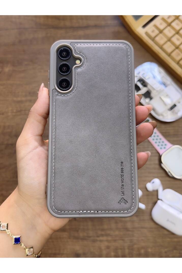Samsung Galaxy S25 Uyumlu Premium Deri Dokulu Darbelere Karşı Dayanıklı Nazal Silikon Kılıf - 4