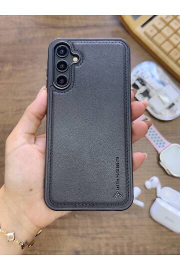 Samsung Galaxy S25 Uyumlu Premium Deri Dokulu Darbelere Karşı Dayanıklı Nazal Silikon Kılıf - 24