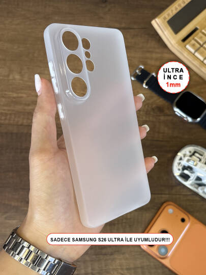 Samsung Galaxy S26 Ultra Uyumlu Süper İnce Mat Ultra Thin Silikon Kılıf - 5