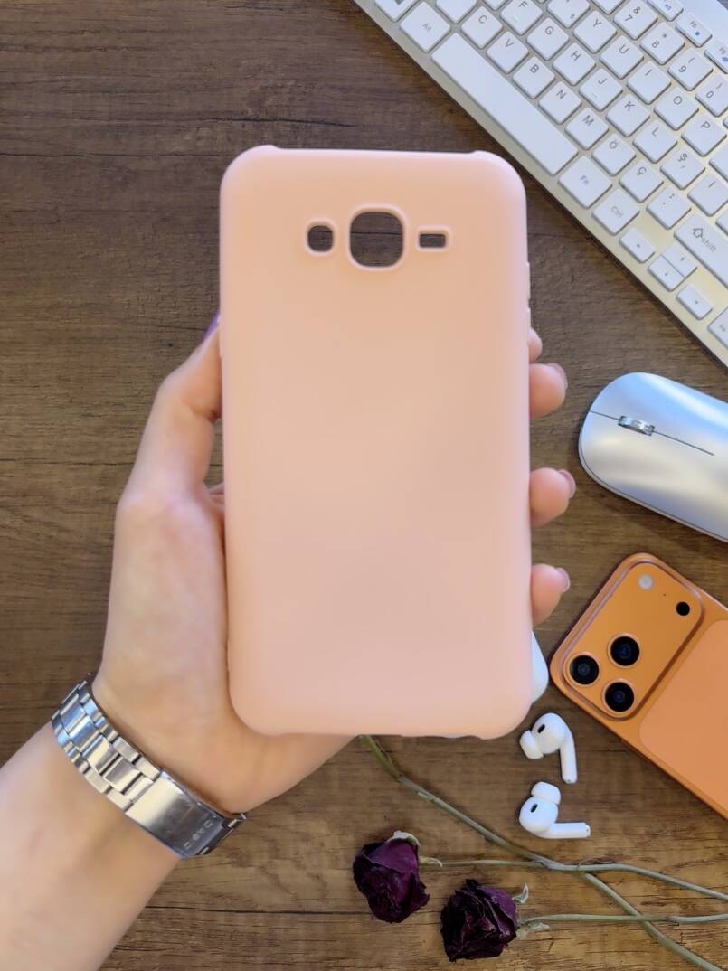 Samsung J7 2015 / J7 Core Uyumlu Kamera Korumalı Darbeye Dayanıklı Renk Atmayan Fab Silikon Kılıf - 35