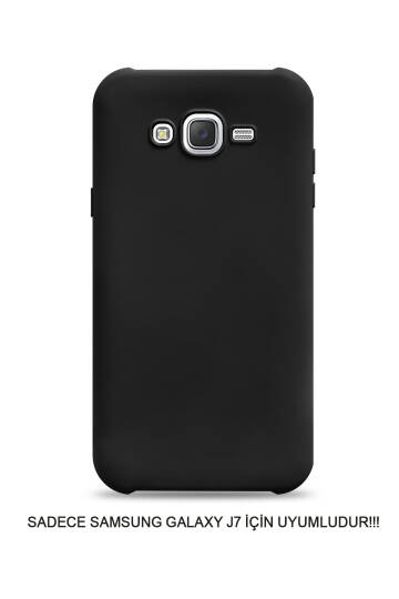 Samsung J7 2015 / J7 Core Uyumlu Kamera Korumalı Darbeye Dayanıklı Renk Atmayan Fab Silikon Kılıf - 36