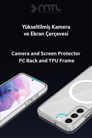 Samsung S22 Plus Şeffaf Magsafe Kılıf MTL SAFE - 4