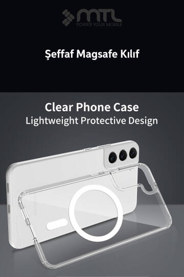 Samsung S22 Plus Şeffaf Magsafe Kılıf MTL SAFE - 5