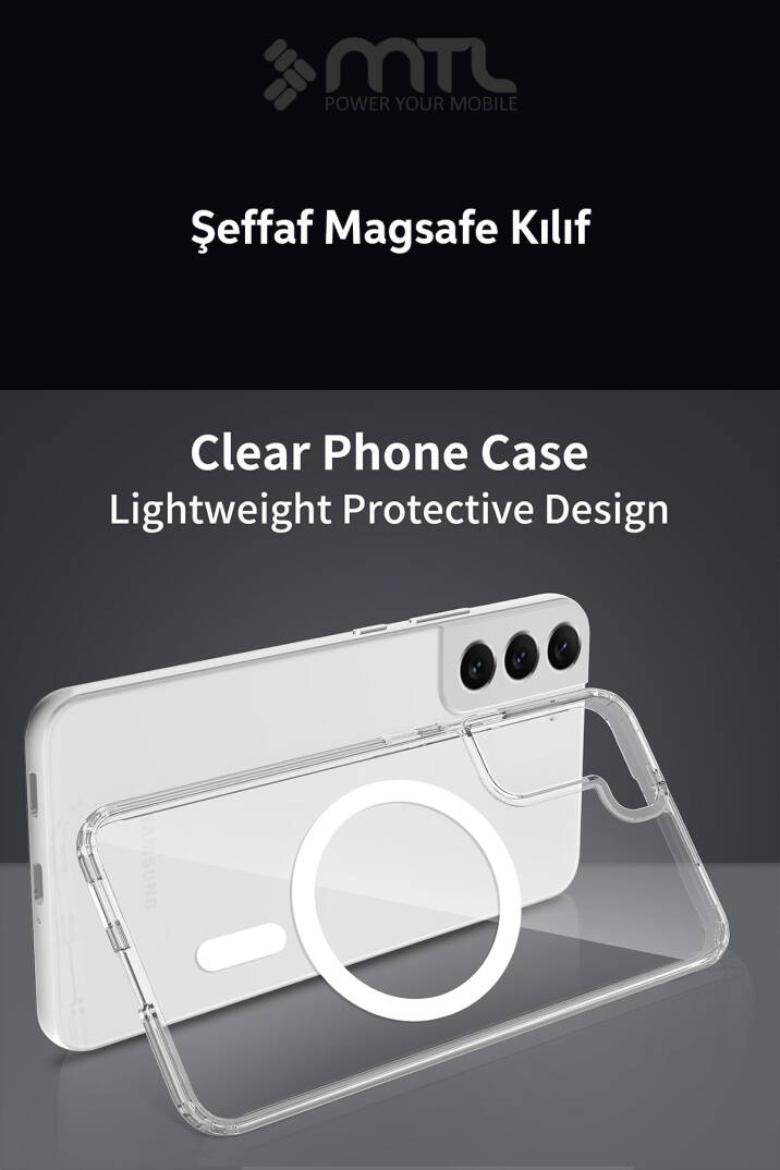 Samsung S22 Plus Şeffaf Magsafe Kılıf MTL SAFE - 5