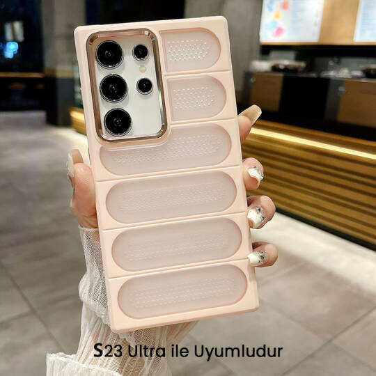 Samsung S23 Ultra Uyumlu Hava Filtreli Yüksek Kamera Korumalı WEST Silikon Kılıfı - 13