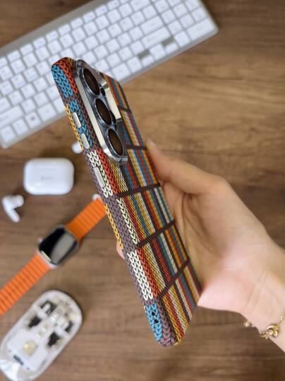 Samsung S24 Ultra Kılıf Etnik Desenli Örgü Görünümlü Magsafe Uyumlu Premium Kapak Kılıf SOO-900 - 22