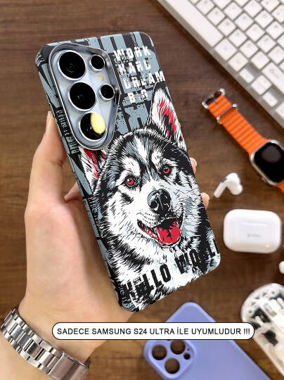 Samsung S24 Ultra Kılıf MagSafe Uyumlu Hayvan Figürlü Premium Kapak Kılıf SOO-740 - 2