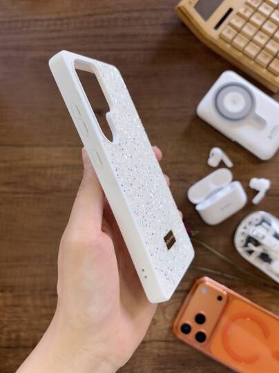 Samsung S24 Ultra Uyumlu Kadife İç Yüzey Tasarımlı Taşlı Işıltılı Parlak Pırlanta Kılıf Dia Plus - 4