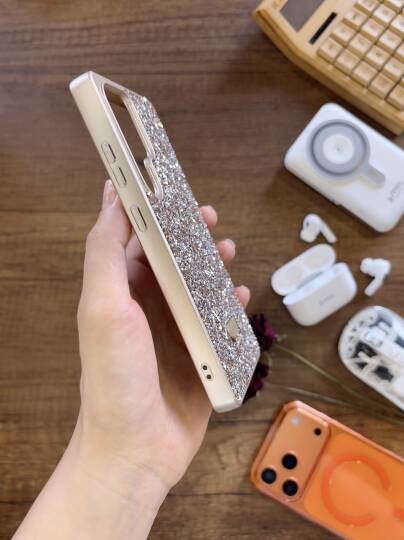 Samsung S24 Ultra Uyumlu Kadife İç Yüzey Tasarımlı Taşlı Işıltılı Parlak Pırlanta Kılıf Dia Plus - 9