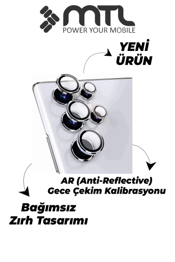 Samsung S24 Ultra Uyumlu Safir Lens Çizilmez Dayanıklı Kamera Koruyucu - 6