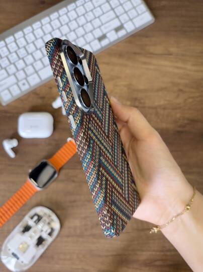Samsung S25 Ultra Kılıf Etnik Desenli Örgü Görünümlü Magsafe Uyumlu Premium Kapak Kılıf SOO-900 - 16