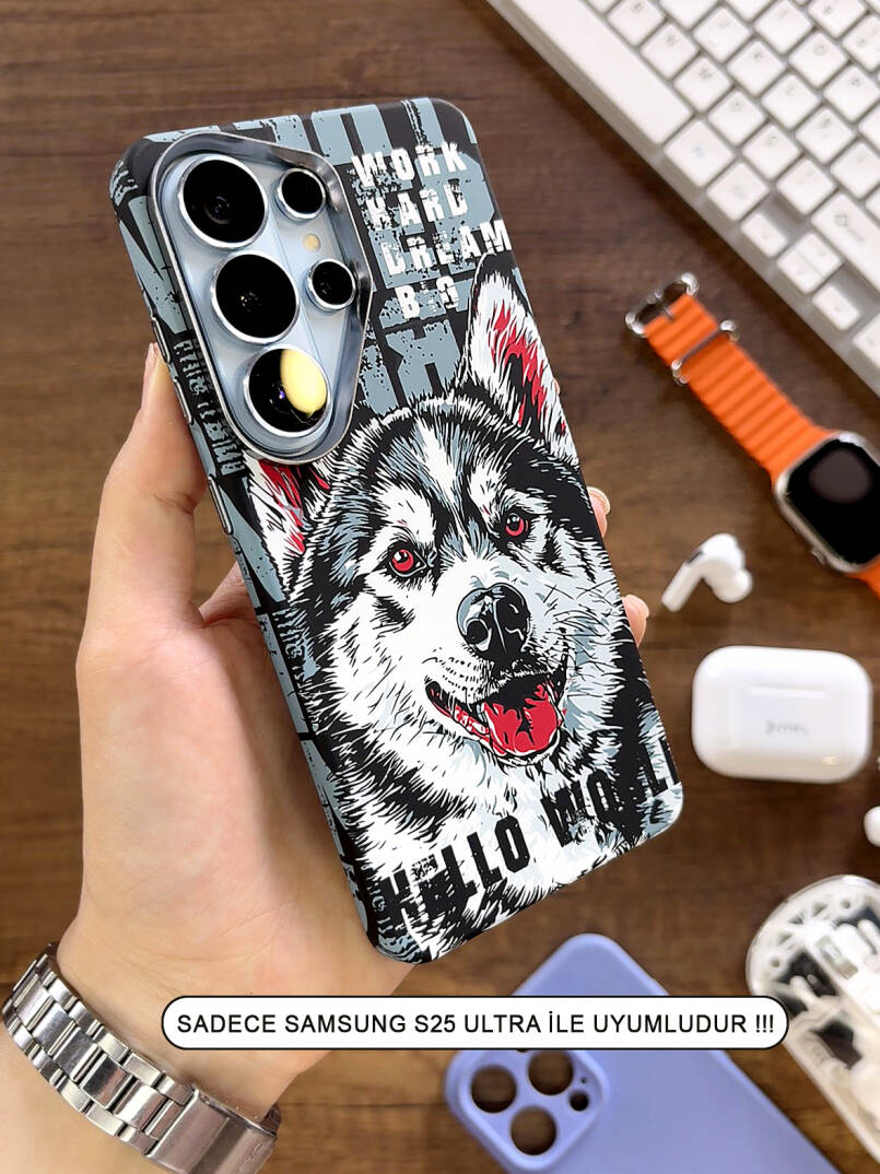 Samsung S25 Ultra Kılıf MagSafe Uyumlu Hayvan Figürlü Premium Kapak Kılıf SOO-740 - 2