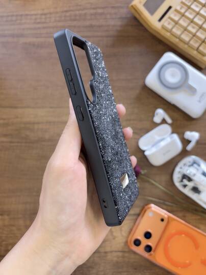 Samsung S25 Ultra Uyumlu Kadife İç Yüzey Tasarımlı Taşlı Işıltılı Parlak Pırlanta Kılıf Dia Plus - 40
