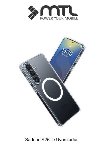 Samsung S26 Uyumlu Animasyonlu Şeffaf Magsafe Şarj Destekli Sararmayan Sert Origin Kılıf - 2