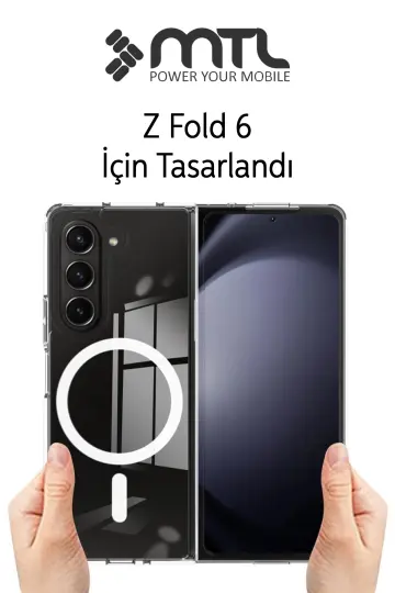 Samsung Z Fold 6 Şeffaf Magsafe Kılıf MTL SAFE - 5