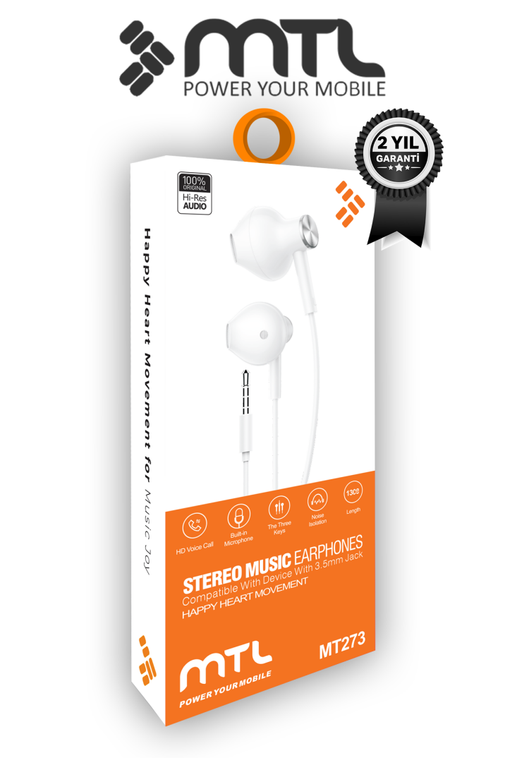 Tak Çalıştır Stero 3.5mm Jack Kulaklık Mikrofonlu - Extra Bass - 4