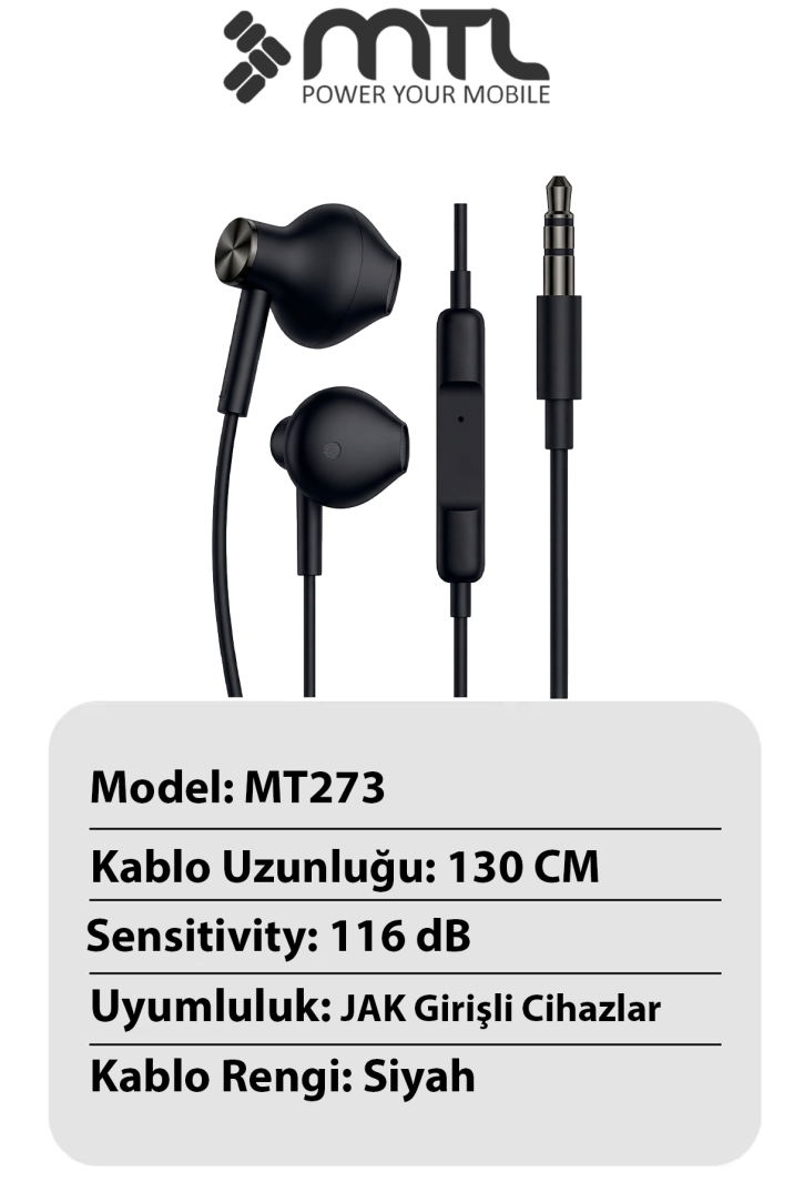 Tak Çalıştır Stero 3.5mm Jack Kulaklık Mikrofonlu - Extra Bass - 6