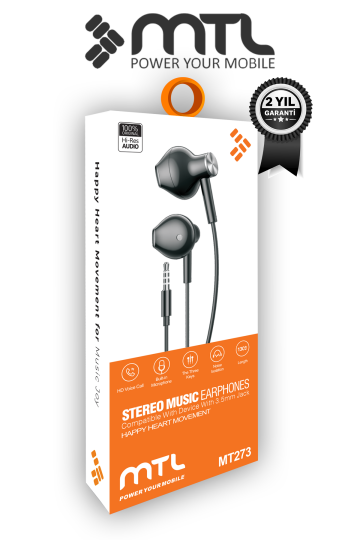 Tak Çalıştır Stero 3.5mm Jack Kulaklık Mikrofonlu - Extra Bass - 8