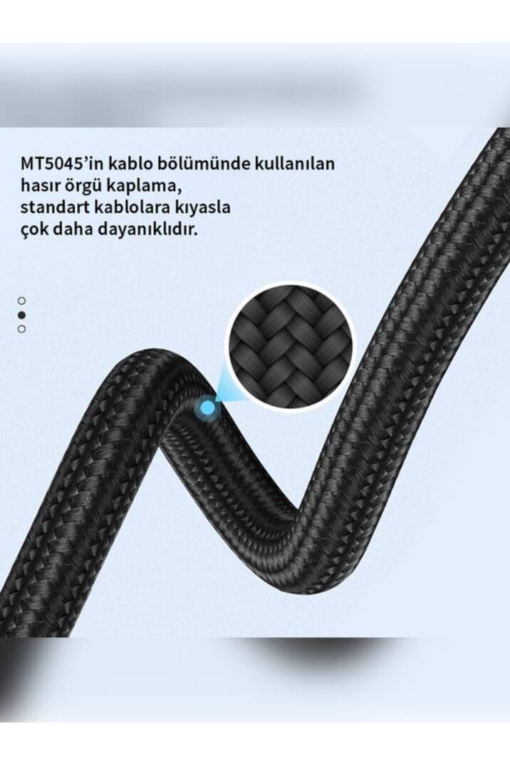 Type-C to 3.5mm AUX Adaptör - DAC Çipli, Dayanıklı Örgü Kablo Ses Dönüştürücü - 4
