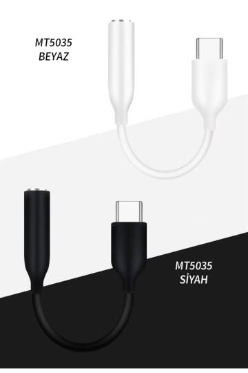 Type-C to 3.5mm AUX Kulaklık Adaptörü - Tak Çalıştır Ses Dönüştürücü - 3