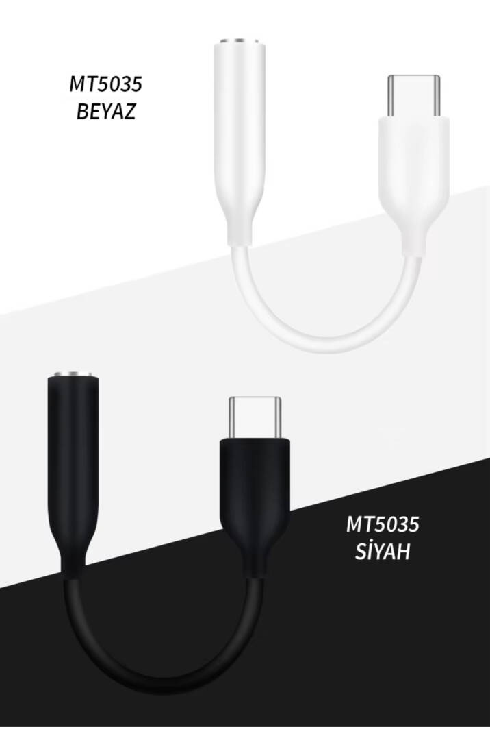 Type-C to 3.5mm AUX Kulaklık Adaptörü - Tak Çalıştır Ses Dönüştürücü - 3