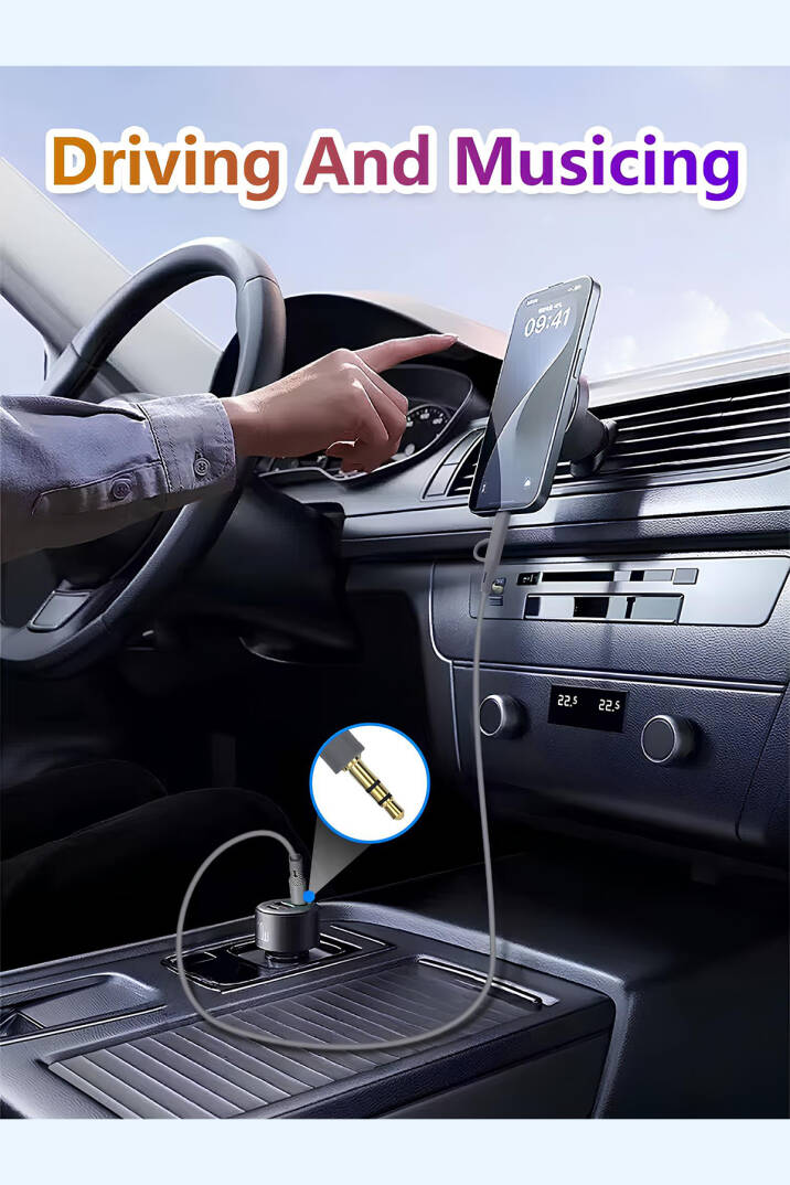 Type-C ve iPhone Lightning To 3.5mm Aux Dolanmaz Silikon Ses Kablosu 2 in 1 Stereo OTG MT2812 - 5
